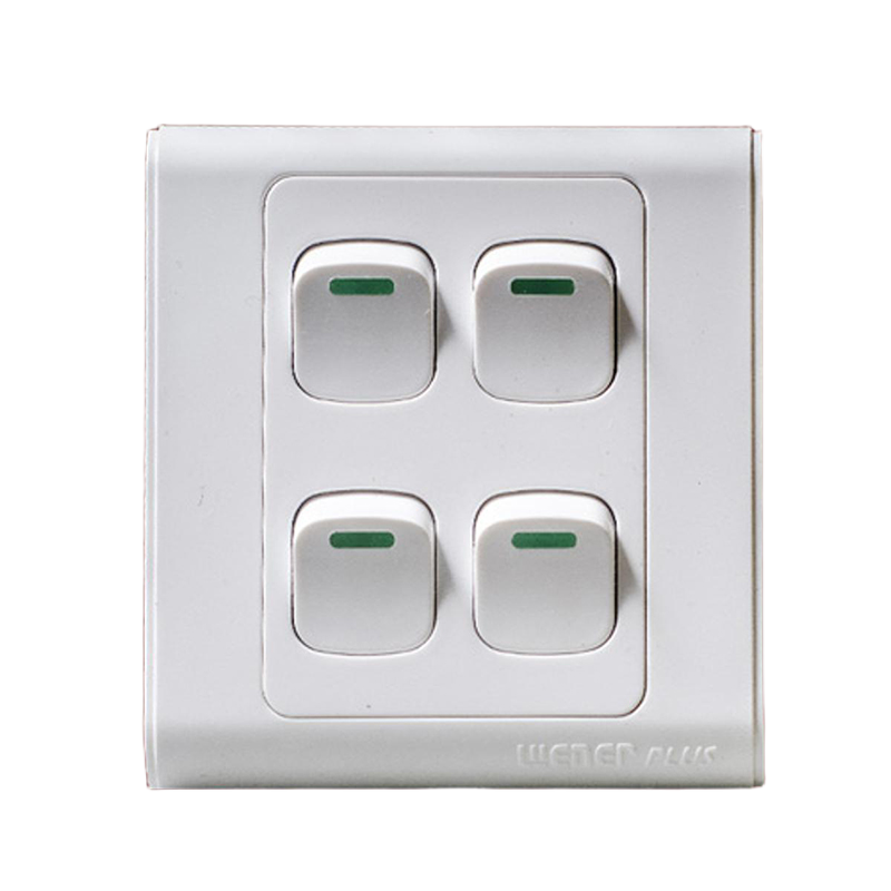 Picture of Switch Wener Plus 4 Gang 1 Way Wall Switch