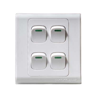 Picture of Switch Wener Plus 4 Gang 1 Way Wall Switch
