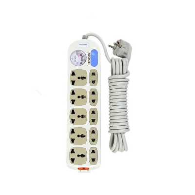 Picture of Multiplug 10-Port Socket HP-0555 - 5 Meter | Efficient Power Distribution with 16ft Reach for Ultimate Convenience