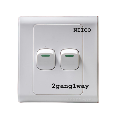 Picture of Switch Wener Plus 2 Gang 1 Way Wall Switch