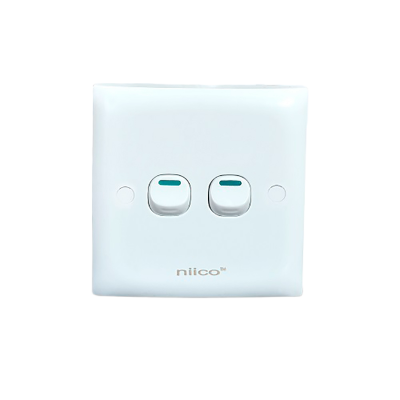 Picture of NIICO Classic 2 Gang 1 Way Wall Switch ( 5 Year Warranty)