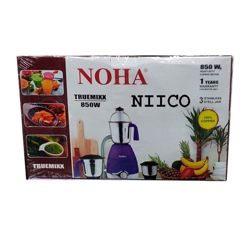 Picture of NOHA Heavy Duty Mixer Blender 3 Stainless Steel Jar-850 Watt (1 Year Warranty)