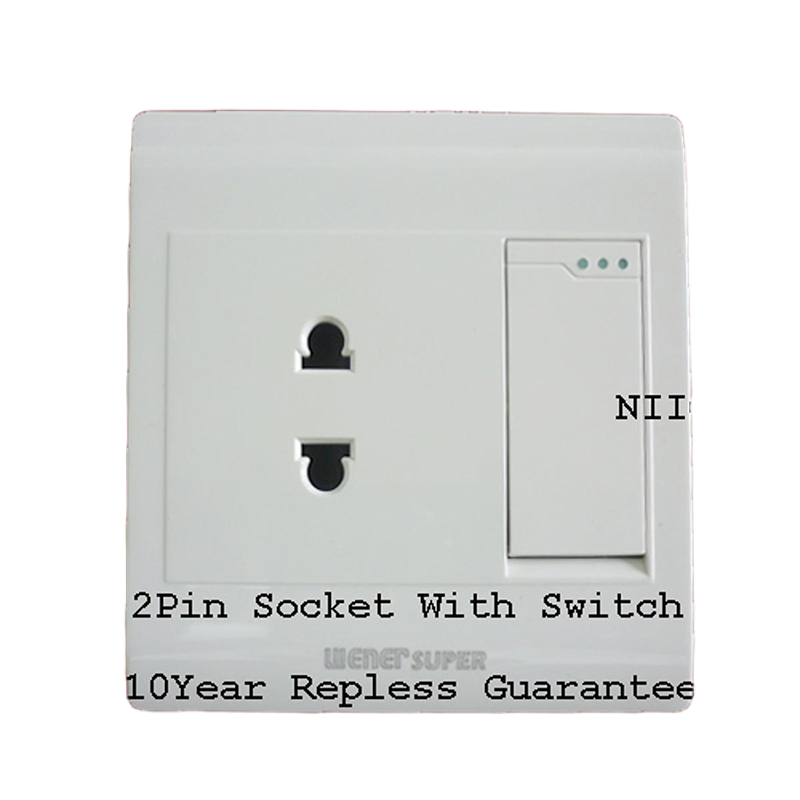 Picture of Wiener Super  Premium Quality 2 Pin Switch Socket -(10 Years Repless Warranty)