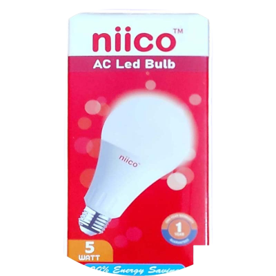 Picture of ECO LED Bulb Premium Quality niico-5 Watt Pass Type holder (1 Year Warranty)