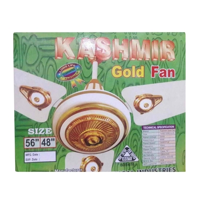 Picture of Kashmir Gold Exclusive 56" Ceiling Fan- 03 Aluminium Blades-1400mm (10 Years Repless Warranty )