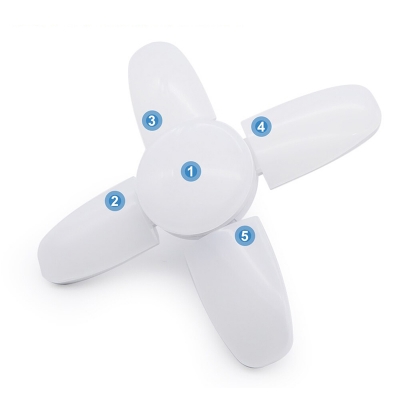Picture of Foldable 4 Fan Blade LED Bulb Heavy Duty -(Wing Size-2 inch)