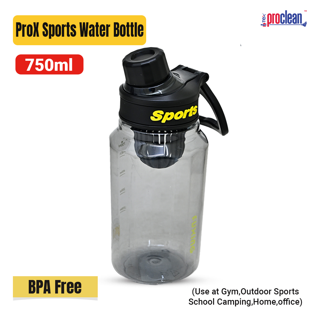 Picture of ProX Outdoor Travel 750ml Plastic Water Bottle_WB-2473 With Filter Gym Fitness Sports Bottle With Handle