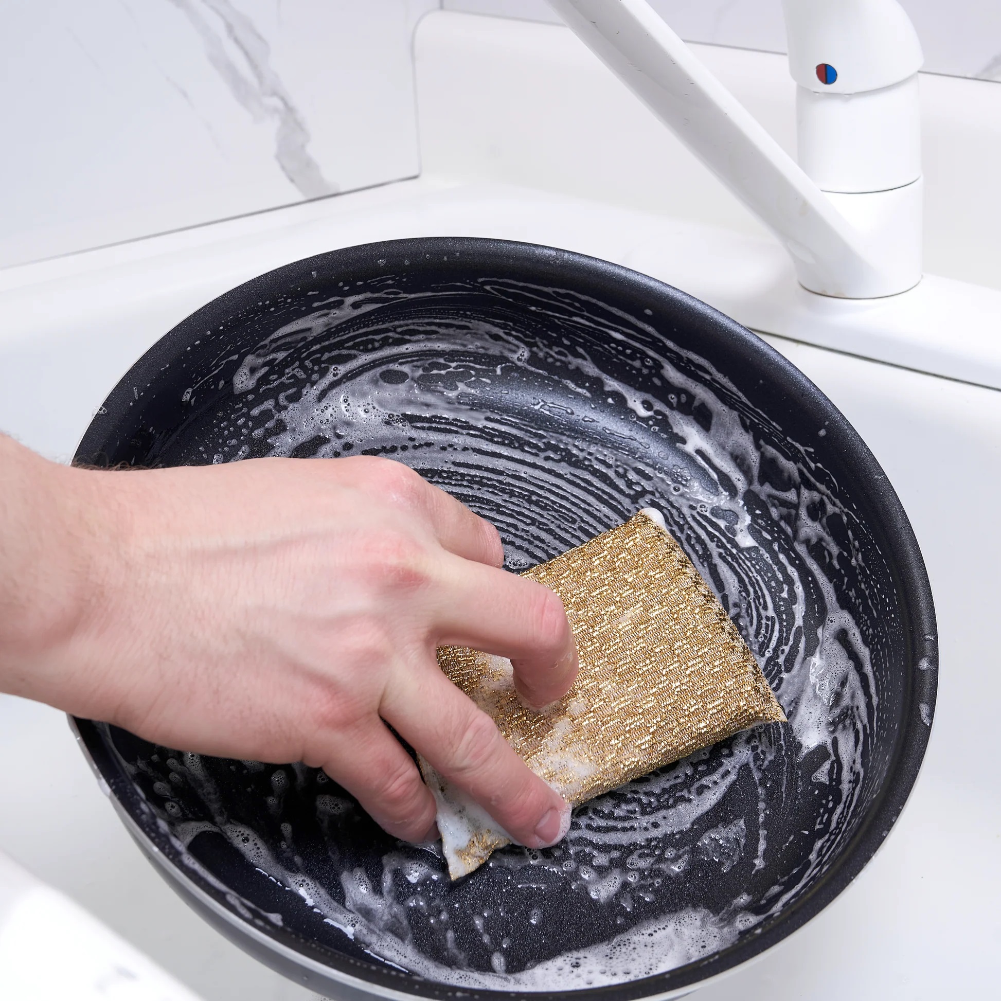 Picture of Proclean Dish Wash Sponge Multi-Use Heavy Duty Scrub_AS-0407(6 pcs) for Dishwashing, Reusable Eco Friendly Kitchen Dish Wash Cleaning Sponge Scouring Pad, Non Scratch Scrubbers Colorful Cleaning Sponges Reusable Scouring Pads Kitchen Dish Scrub Sponge