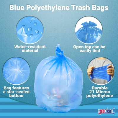 Picture of Proclean Garbage Bag (5-12Liters) GB-2258 Use for Hospital Waste Disposal, Soiled Linen Bag, Laundry Bag, Trash Liner, Sanitary Storage