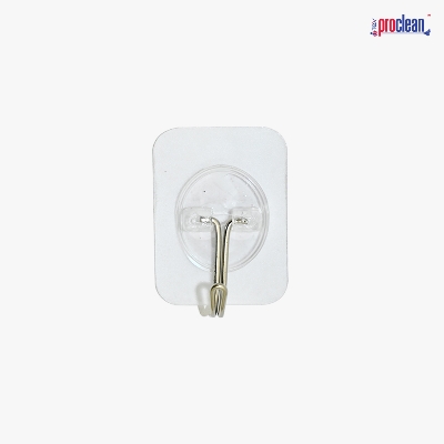 Picture of Adhesive Hooks_WH-2227 (Set of 6 Pcs) for Hanging Heavy Weights - Bathroom & Kitchen - Waterproof Clear Hooks, Kitchen Accessories, and More - No Drilling Required - Great Choice for Your Home Improvement