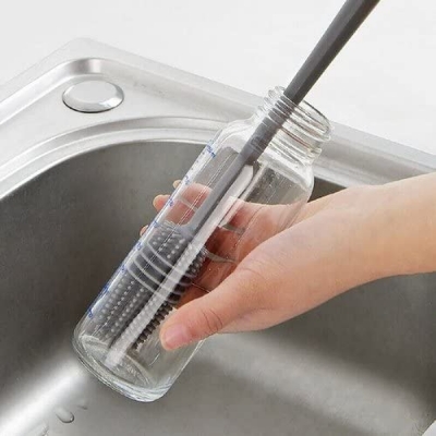 Picture of Proclean Silicone Bottle Cleaning Brush_BB-2111 with Long Handle, Silicone Water Bottle Cleaner Brush, Cleaner Brush for Hydro Flask, Vacuum Sports Bottle, Vase, Glassware and Many more