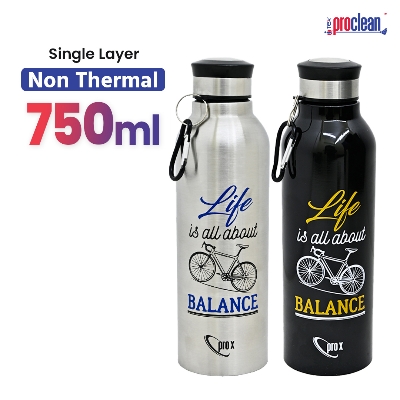 Picture of Proclean Stainless Steel Vacuum Insulated (750ml)Single Layer Non Thermal Printed Water Bottle_WB-2197