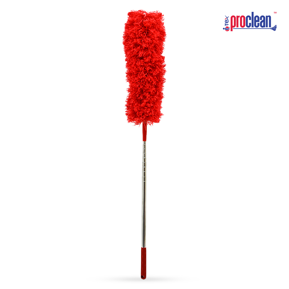 Picture of Proclean Telescopic Microfiber Feather Duster LD-1909, Extendable Duster Washable, Flexible Head for Cleaning Fans, Blinds, Cobwebs, Cars Wet or Dry Use