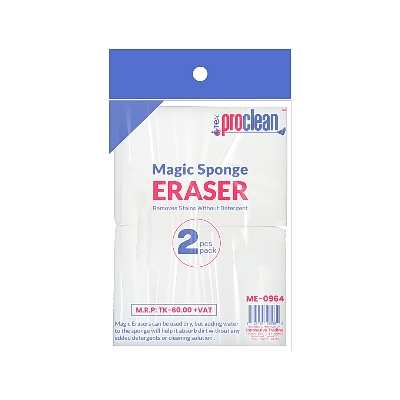 Picture of Proclean Magic-eraser, bathtub, floor, baseboard, bathroom, wall cleaner_me-0964 Multi Surface Power Scrubber Foam Cleaning 6 PCS Pad
