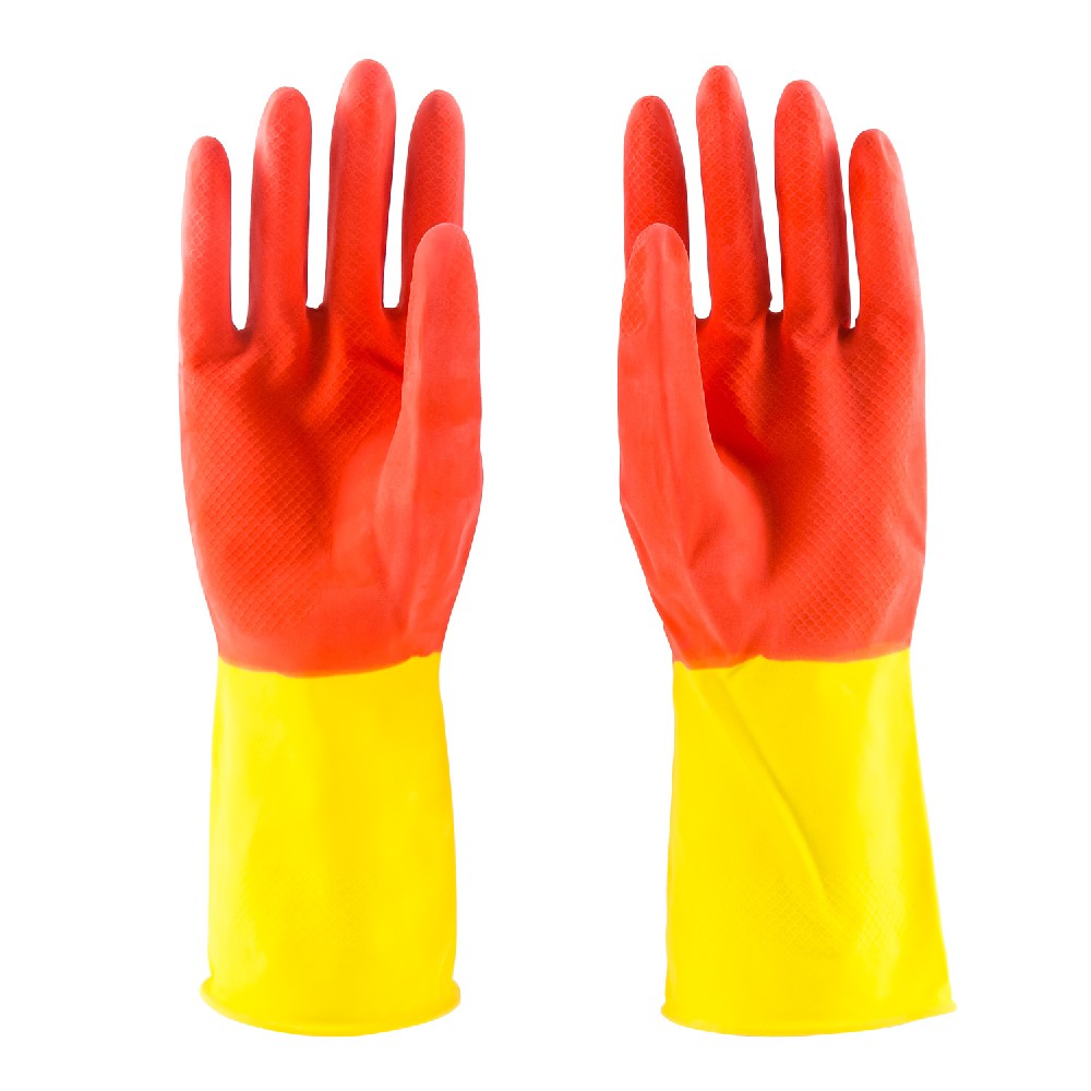 Picture of Proclean Regular Kitchen Dishwashing Cleaning Gloves_2 Pairs_KG-0728 , Colorful Reusable Household Cleaning Gloves for Washing Dishes and Cleaning Tasks, Flexible Long-lasting and Non-Slip