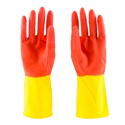Picture of Proclean Regular Kitchen Dishwashing Cleaning Gloves_2 Pairs_KG-0728 , Colorful Reusable Household Cleaning Gloves for Washing Dishes and Cleaning Tasks, Flexible Long-lasting and Non-Slip