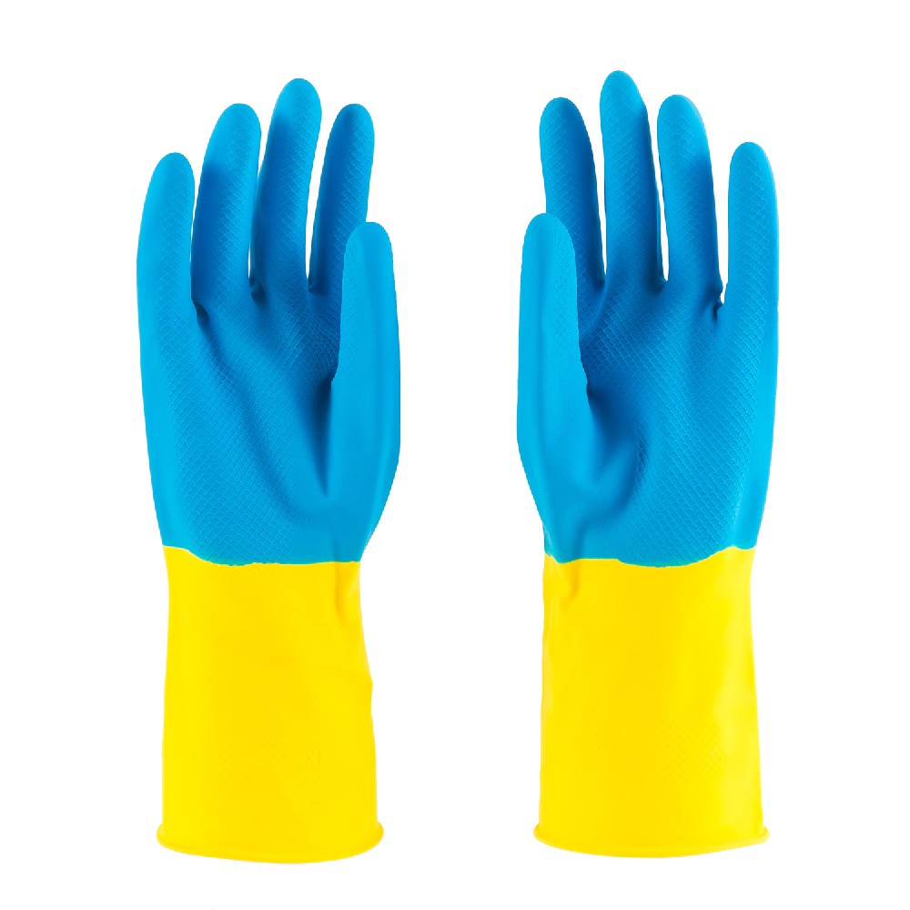 Picture of Proclean Regular Kitchen Dishwashing Cleaning Gloves_2 Pairs_KG-0728 , Colorful Reusable Household Cleaning Gloves for Washing Dishes and Cleaning Tasks, Flexible Long-lasting and Non-Slip