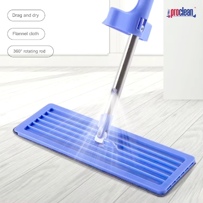 Picture of Proclean 2 in 1 Handsfree Self-Washing Self-Washing & Squeeze-Drying Floor Cleaner_SM-0650 - Integrated 350ml Bottle and Reusable 2pcs Microfiber Pad with Stainless Steel  for  Laminate Wood Vinyl & Hardwood or any kind of floor