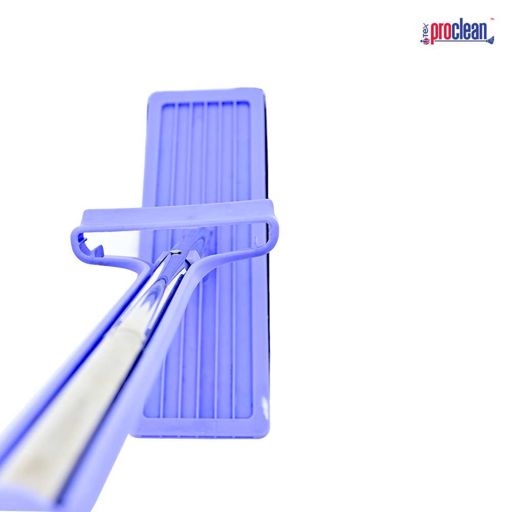Picture of Proclean 2 in 1 Handsfree Self-Washing Self-Washing & Squeeze-Drying Floor Cleaner_SM-0650 - Integrated 350ml Bottle and Reusable 2pcs Microfiber Pad with Stainless Steel  for  Laminate Wood Vinyl & Hardwood or any kind of floor