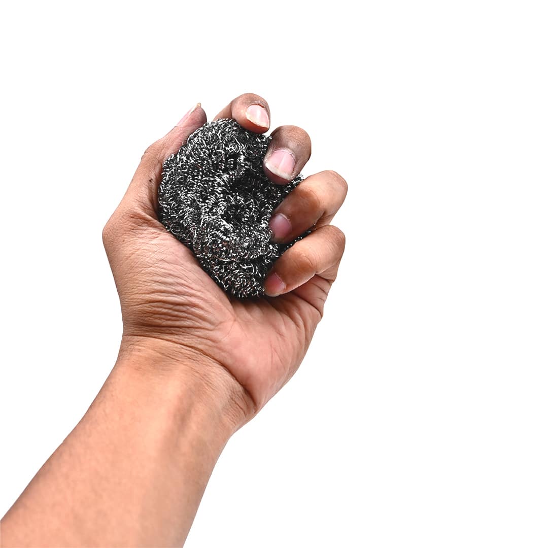 Picture of Stainless Steel Dish Scourers SS-0148-16 (16 Pack 20g) - Scouring Pad, Pot Scrubber, Stainless Steel Scrubber, Steel Wool Scrubber, Metal Sponge