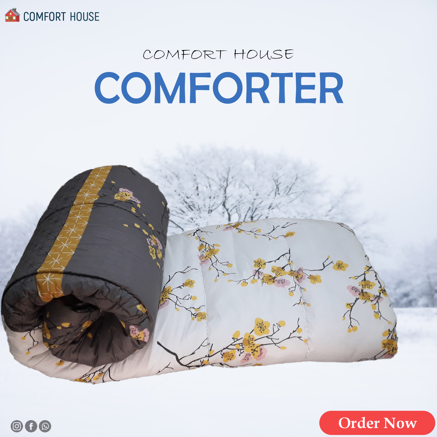 Picture of Comfort Lightweight King Comforter - Great to Have - Simple To Use - All Season Soft Quilted Bed Comforter