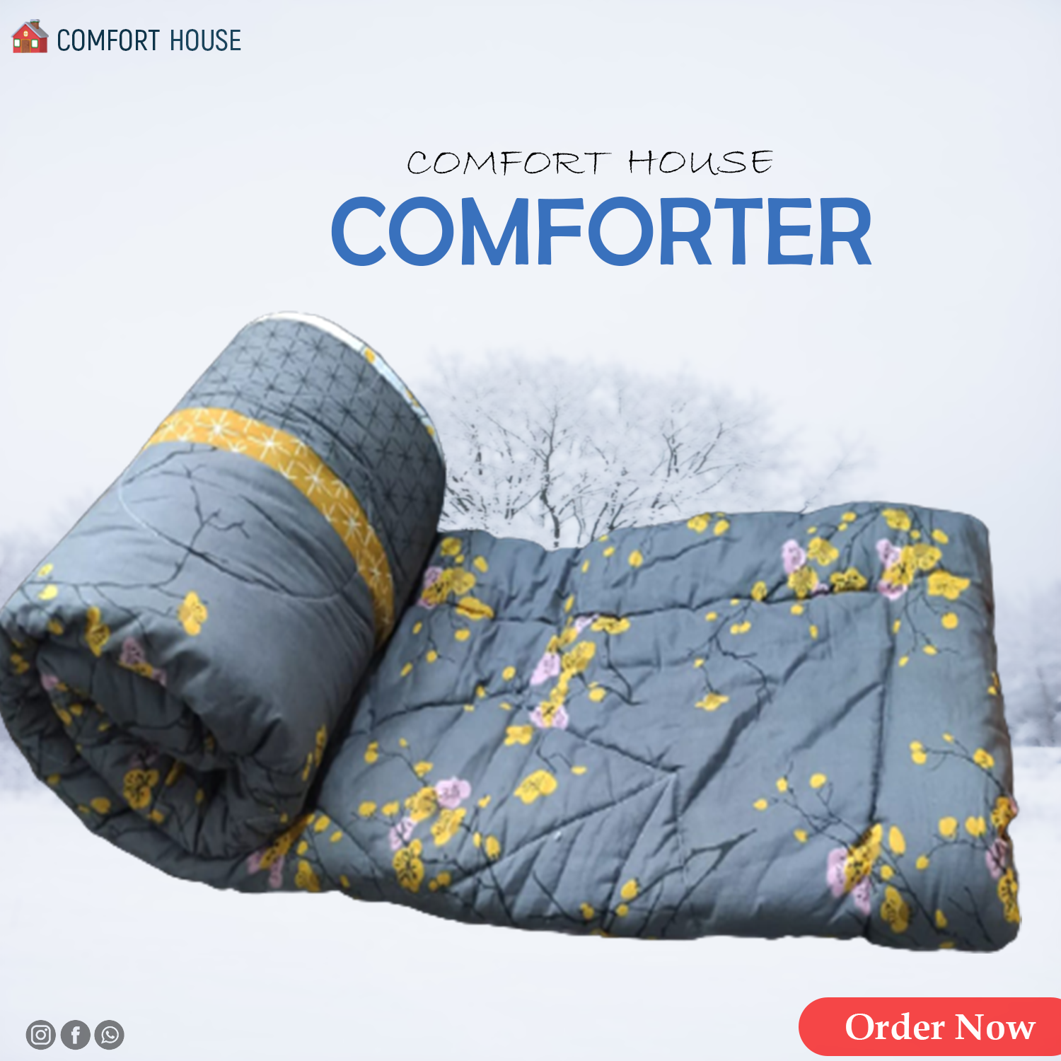 Picture of Comfort Lightweight King Comforter - Great to Have - Simple To Use - All Season Soft Quilted Bed Comforter