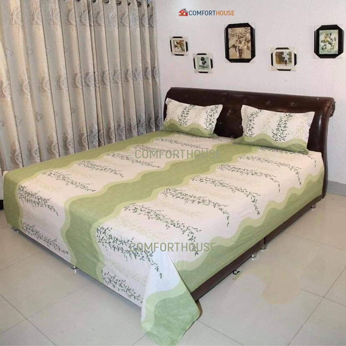 Picture of Cotton Bed Sheet With 2 Pcs Pillow Cover