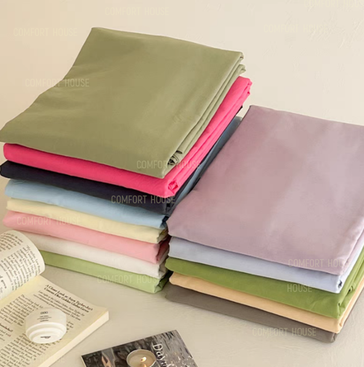 Picture of Experience our ultimate Luxury cotton Bedsheet With Two Pillow Covers