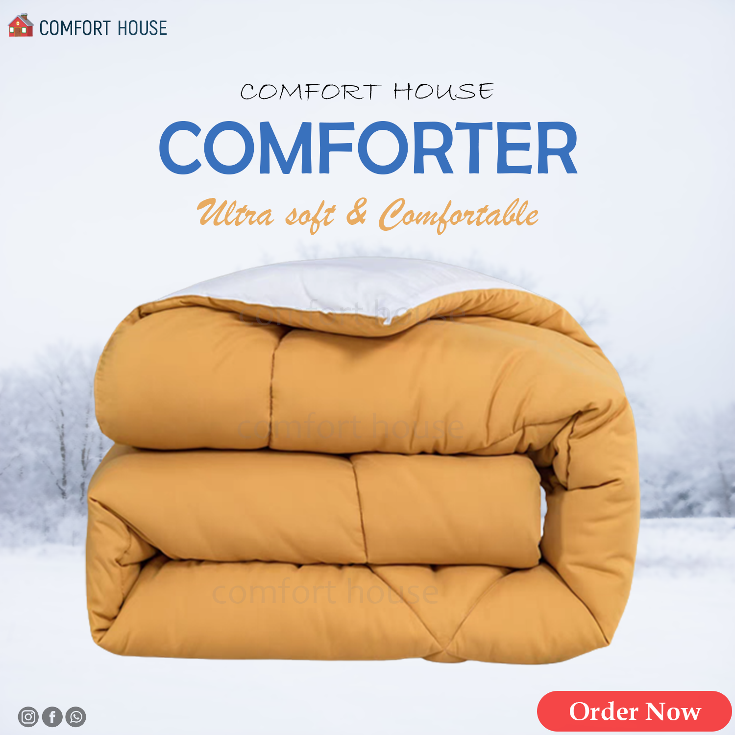 Picture of ComfortHouse Solid Colour Luxury Lightweight Comforter - Experience Cozy Warmth and Style for Winter - Easy to Maintain