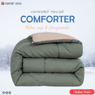 Picture of ComfortHouse Solid Colour Luxury Lightweight Comforter - Experience Cozy Warmth and Style for Winter - Easy to Maintain