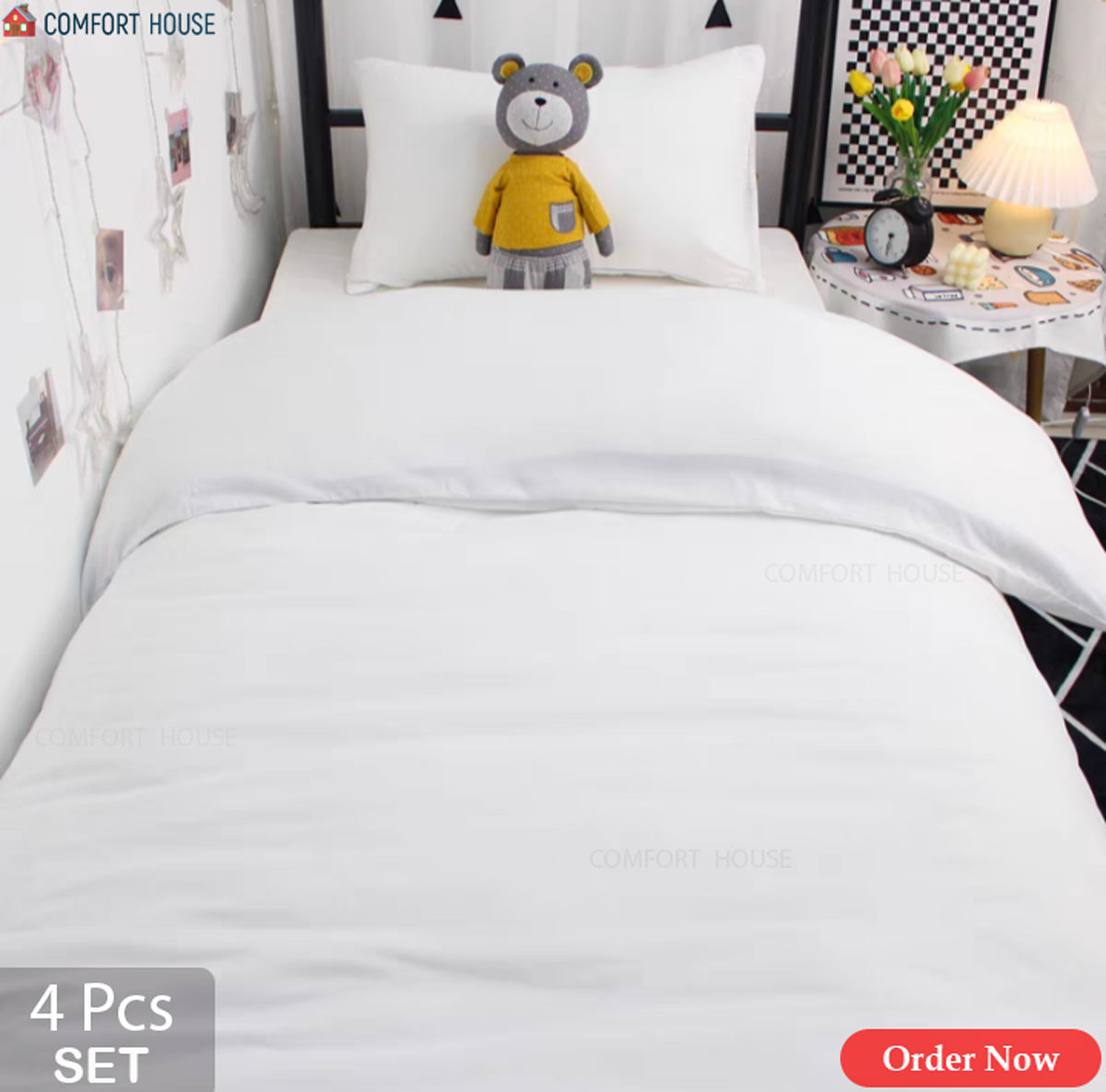 Picture of Experience our New Comforthouse Solid color Luxury Single Comforter Set for Student Dormitory