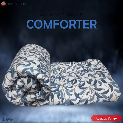Picture of Warmth Haven Printed Microfiber Blanket - Cozy Winter Bedding Suitable for Winter Season