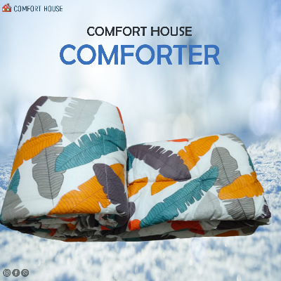 Picture of Warmth Haven Printed Microfiber Blanket - Cozy Winter Bedding Suitable for Winter Season
