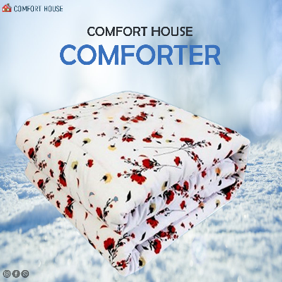 Picture of Rose Design Printed Fabrics Light Weight King Comforter