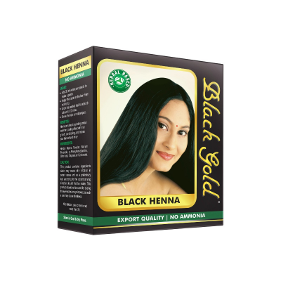 Picture of Black Gold Henna Hair Colour 10 Gram Pack of 6 Pouches