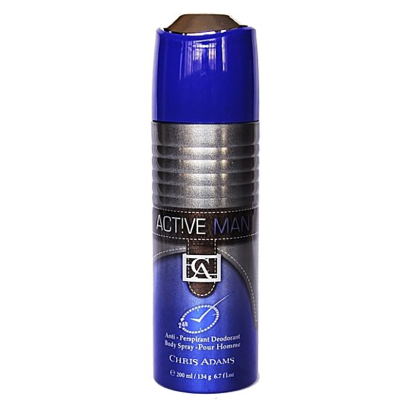 Picture of Chris Adams Deodorant Body Spray Active Man 200ml