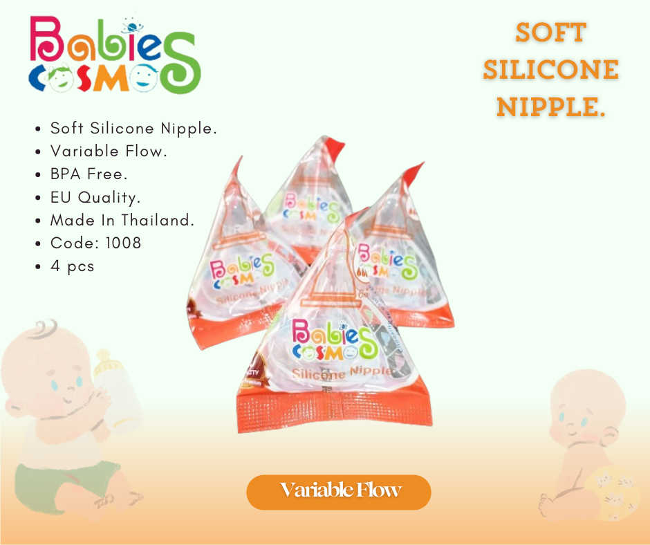 Picture of Babies Cosmos Silicone Nipple - Variable Flow (1008)
