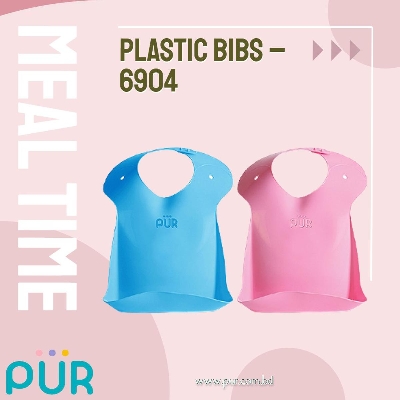 Picture of Pur Plastic Bib for Kids - (6904)