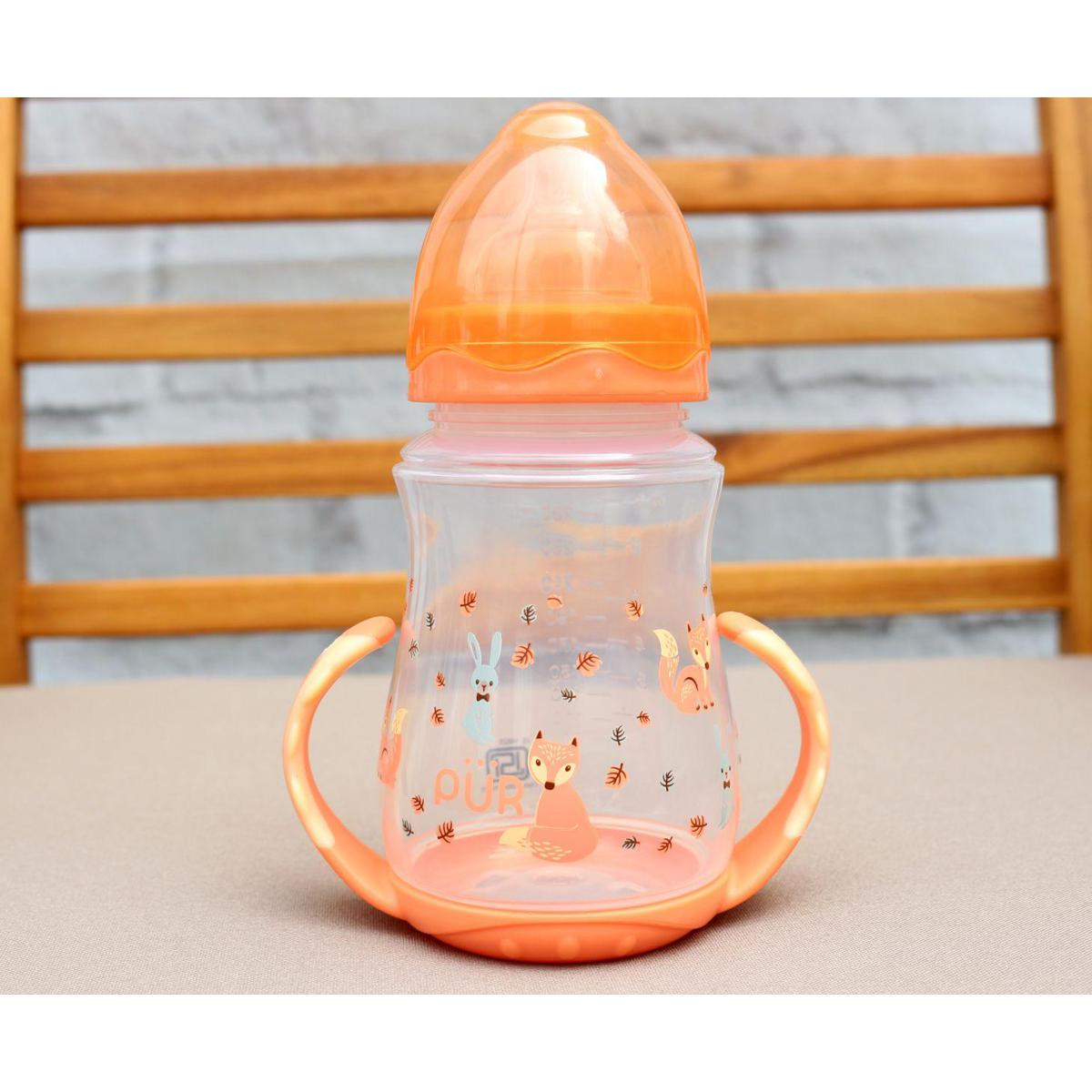 Picture of PUR Wide Neck Bottle With Base Handle 9 oz/250 ml - Sweet (9023)