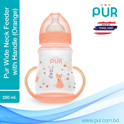 Picture of PUR Wide Neck Bottle With Base Handle 9 oz/250 ml - Sweet (9023)