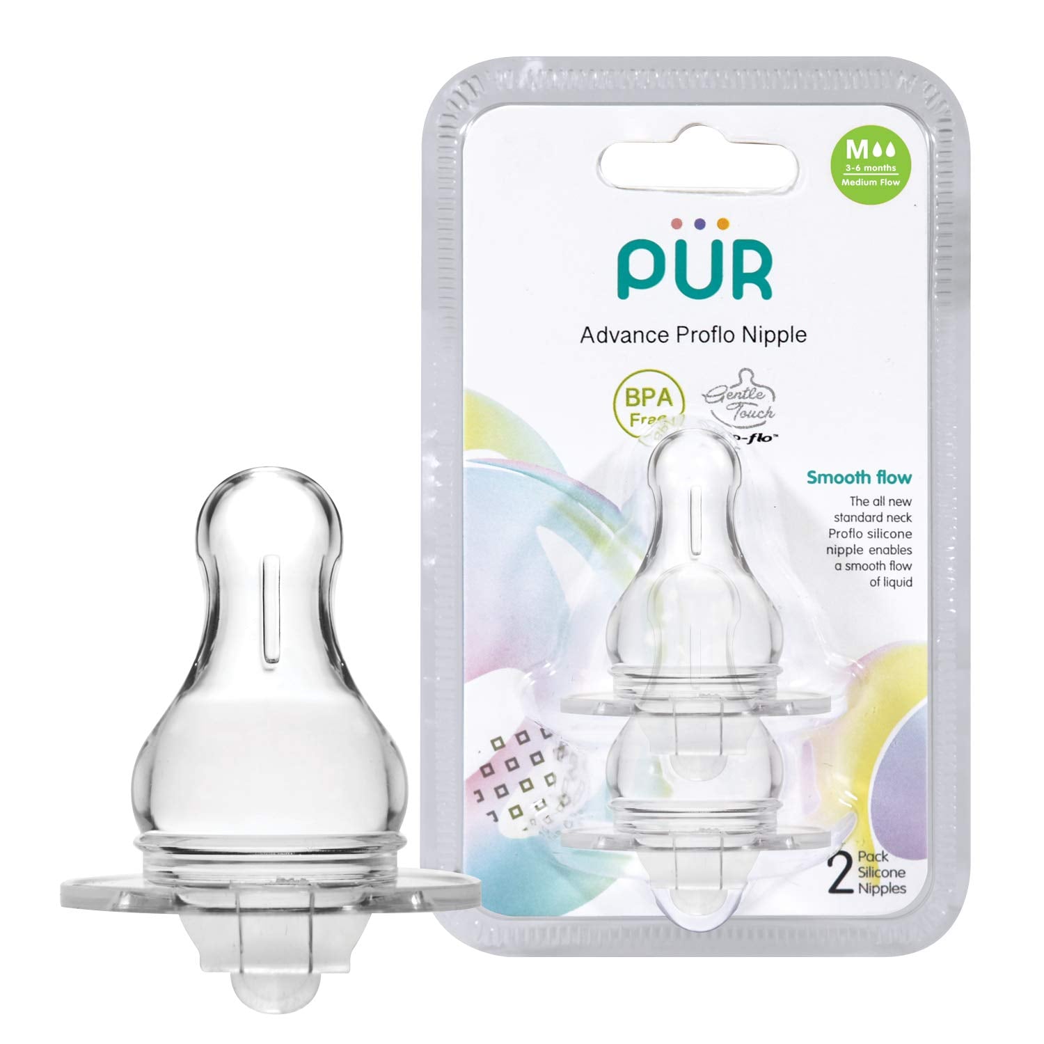 Picture of Pur Advance Proflo Nipple-(2pc-M) - (1812)