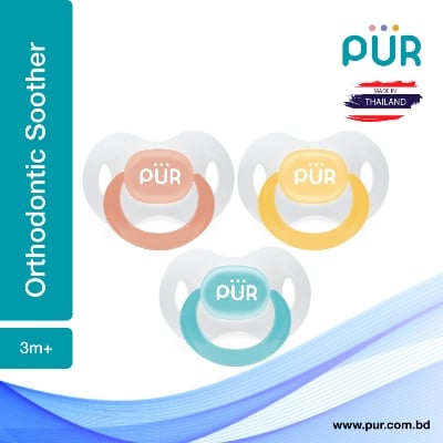 Picture of Pur Orthodontic Silicone Soother (3m+) - (14017)