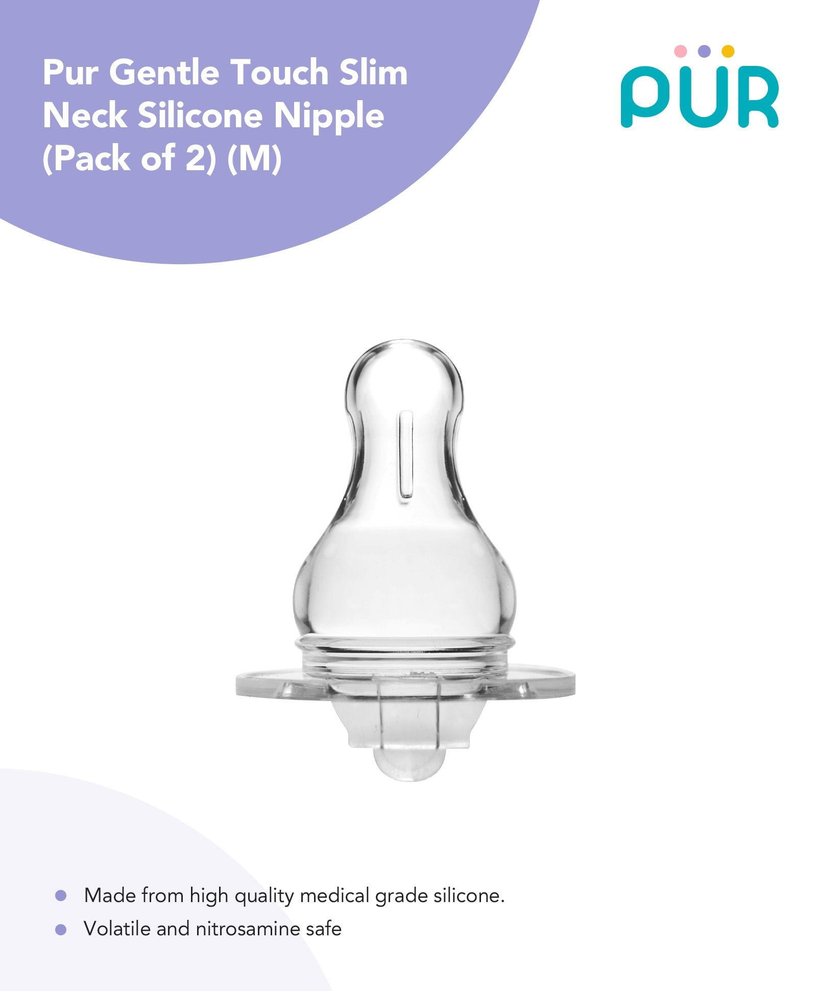 Picture of Pur Advance Proflo Nipple-(2pc-L) - (1813)