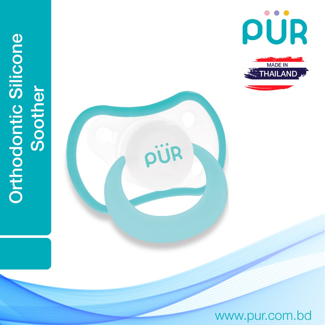 Picture of Pur Orthodontic Silicone Soother (6m+) - (14019)