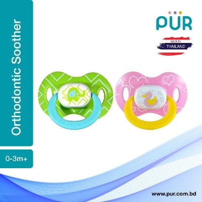 Picture of Pur Orthodontic Silicone Soother (0-3m+)- (14015)