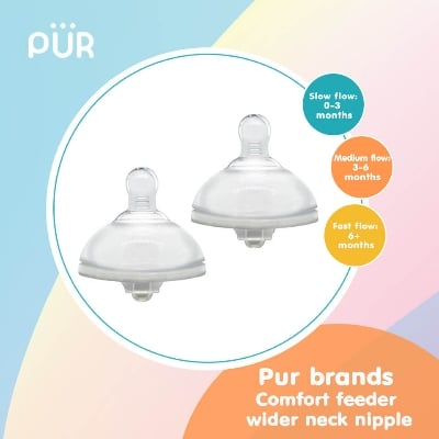 Picture of Pur Gentle Touch W/N Nipple (2pc-L) - (9823)