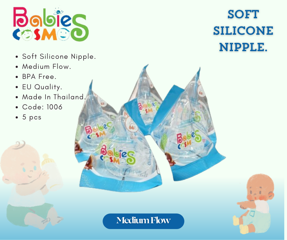 Picture of Babies Cosmos Silicone Nipple - Medium Flow (1006)