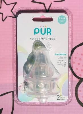 Picture of PUR Gentle Touch Slim Neck Nipple Size L-2pk (1813)