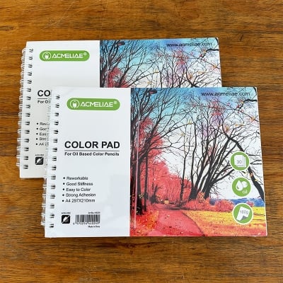 Picture of 44024 - Acmeliae Color Pad For Oil Based Color Pencils (30 Page, 160g, A4 297*210mm)
