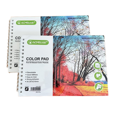 Picture of 44024 - Acmeliae Color Pad For Oil Based Color Pencils (30 Page, 160g, A4 297*210mm)
